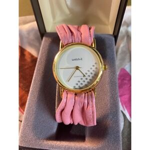 Vintage Watch It Pink Wristwatch